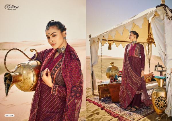 Belliza Queen Of Desert Fancy Cotton Digital Printed Dress Materials 